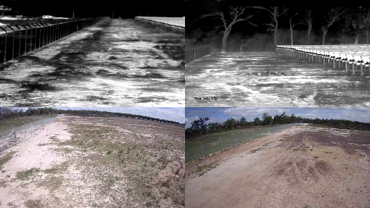 bi-spectrum cameras thermal imaging solar panels farm