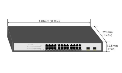 DCN 24-Port Gigabit Managed PoE Switch, DCN-GS-2402WP - Image 3